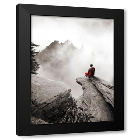 Contemplate Black Modern Wood Framed Art Print by Moreau, Marc