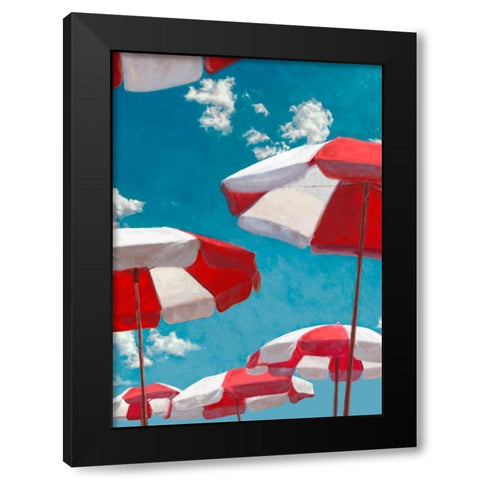 Beach Life II Black Modern Wood Framed Art Print with Double Matting by Marzi, Dario