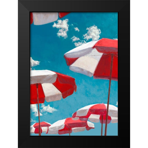 Beach Life II Black Modern Wood Framed Art Print by Marzi, Dario
