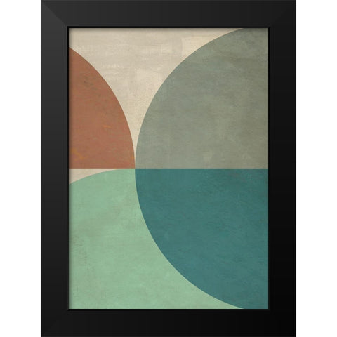 Sealand Black Modern Wood Framed Art Print by Nava, Sandro
