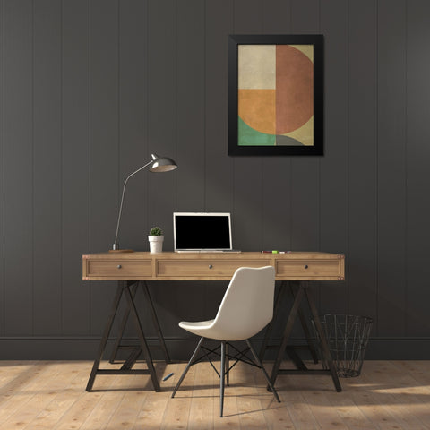 Attitude Black Modern Wood Framed Art Print by Nava, Sandro