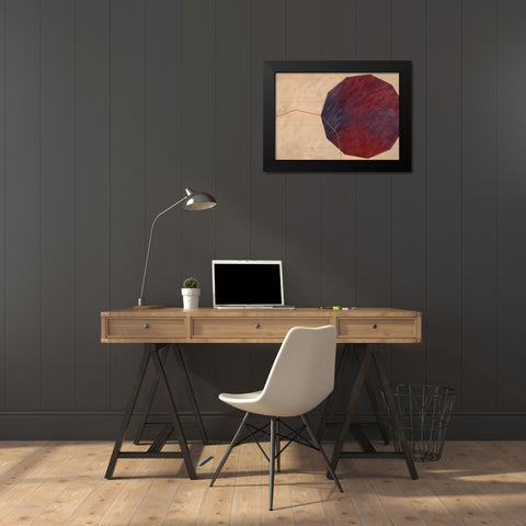 Forma I Black Modern Wood Framed Art Print by Novello, Patrizia