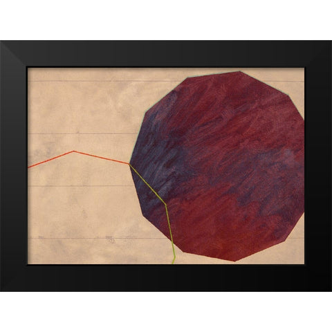 Forma I Black Modern Wood Framed Art Print by Novello, Patrizia