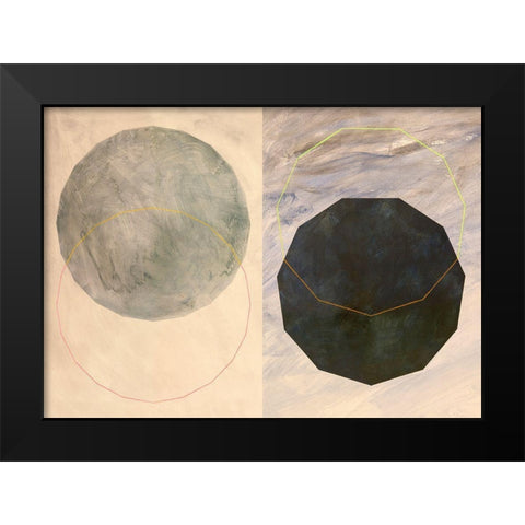 Morfi Black Modern Wood Framed Art Print by Novello, Patrizia