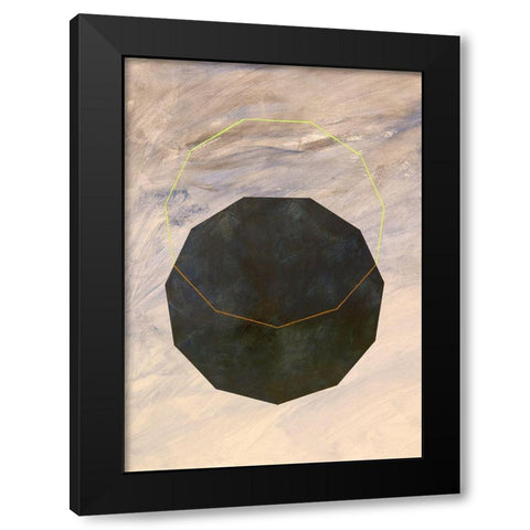 Morfi II Black Modern Wood Framed Art Print with Double Matting by Novello, Patrizia