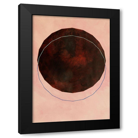 Poliedra I Black Modern Wood Framed Art Print by Novello, Patrizia