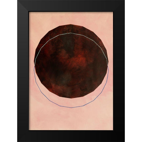 Poliedra I Black Modern Wood Framed Art Print by Novello, Patrizia