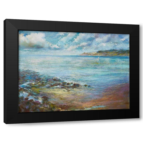 Sail Away Black Modern Wood Framed Art Print with Double Matting by Whatmore, Nel