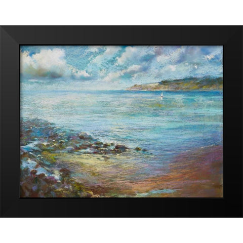 Sail Away Black Modern Wood Framed Art Print by Whatmore, Nel