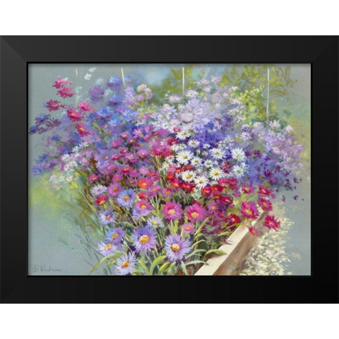 As Far as the Eye Can See Black Modern Wood Framed Art Print by Whatmore, Nel