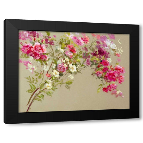 The Garden of the Rose I Black Modern Wood Framed Art Print with Double Matting by Whatmore, Nel