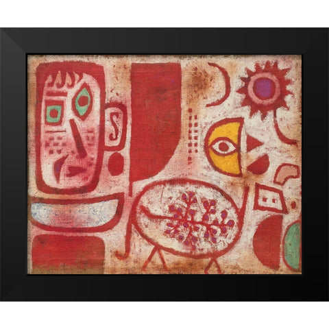 Rausch Black Modern Wood Framed Art Print by Paul, Klee