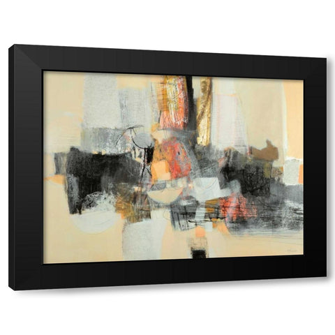 Câ€™era una volta Black Modern Wood Framed Art Print with Double Matting by Piovan, Maurizio
