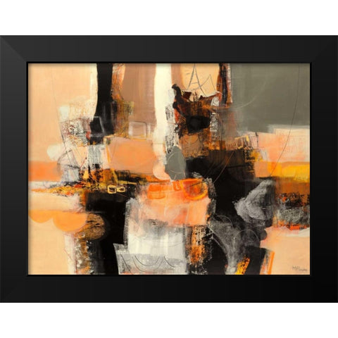 Nuovi incontri Black Modern Wood Framed Art Print by Piovan, Maurizio