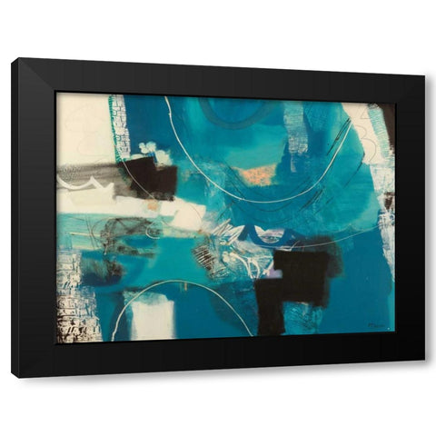Un viaggio Black Modern Wood Framed Art Print with Double Matting by Piovan, Maurizio