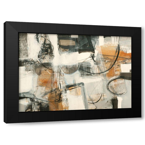 Leggere dentro Black Modern Wood Framed Art Print by Piovan, Maurizio