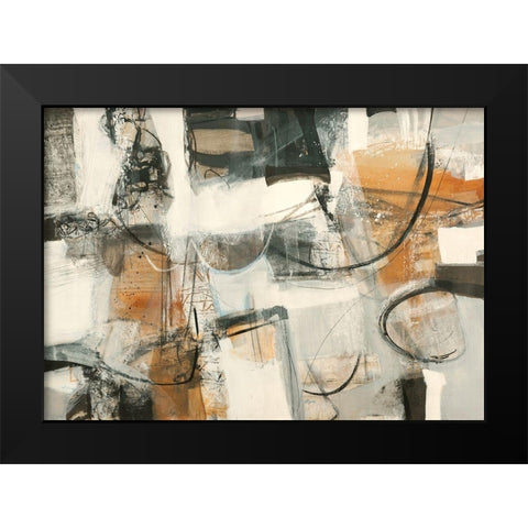 Leggere dentro Black Modern Wood Framed Art Print by Piovan, Maurizio