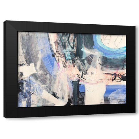Un vortice di pensieri Black Modern Wood Framed Art Print by Piovan, Maurizio