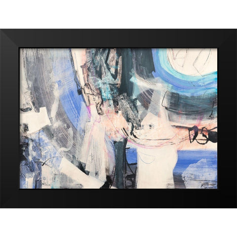 Un vortice di pensieri Black Modern Wood Framed Art Print by Piovan, Maurizio