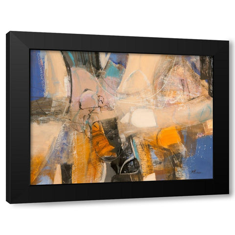 Senza confini Black Modern Wood Framed Art Print by Piovan, Maurizio