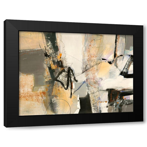 In costruzione Black Modern Wood Framed Art Print by Piovan, Maurizio