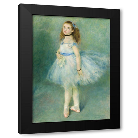 The Dancer Black Modern Wood Framed Art Print by Renoir, Pierre-Auguste