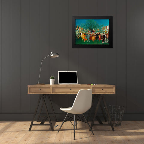 A Centennial of Independence Black Modern Wood Framed Art Print by Rousseau, Henri