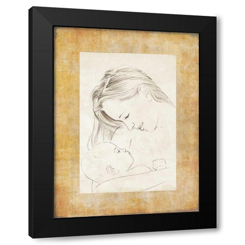 Mater I Black Modern Wood Framed Art Print by Roux, Simon
