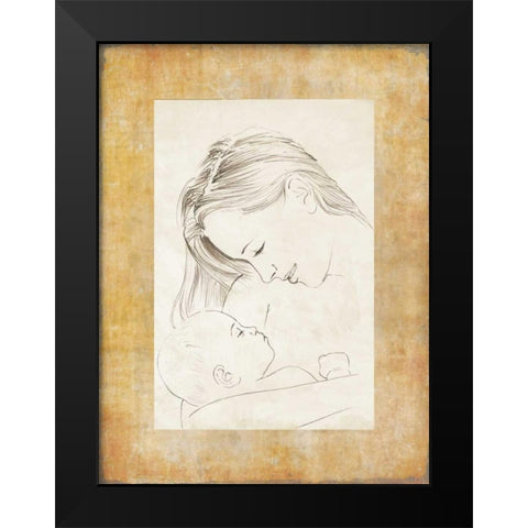 Mater I Black Modern Wood Framed Art Print by Roux, Simon