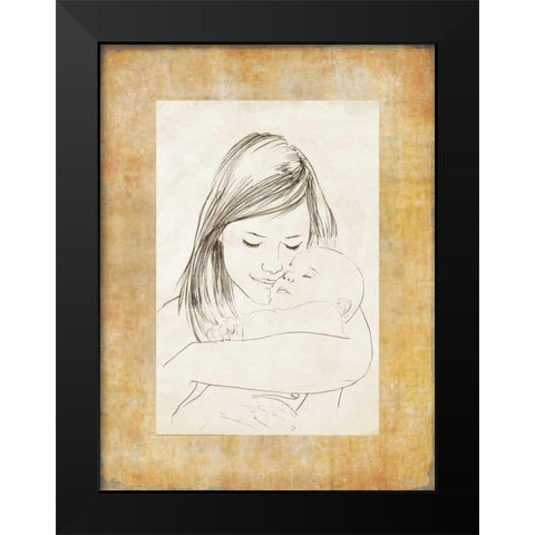 Mater II Black Modern Wood Framed Art Print by Roux, Simon