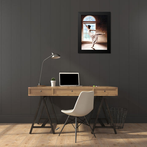 Light Elegance Black Modern Wood Framed Art Print by Young, Richard