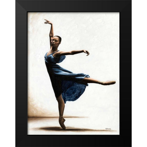 Refined Grace Black Modern Wood Framed Art Print by Young, Richard