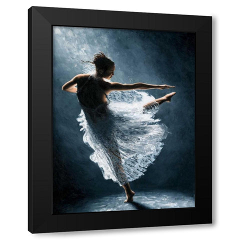 Solitaire Black Modern Wood Framed Art Print by Young, Richard