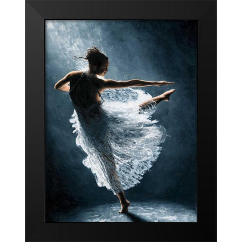 Solitaire Black Modern Wood Framed Art Print by Young, Richard