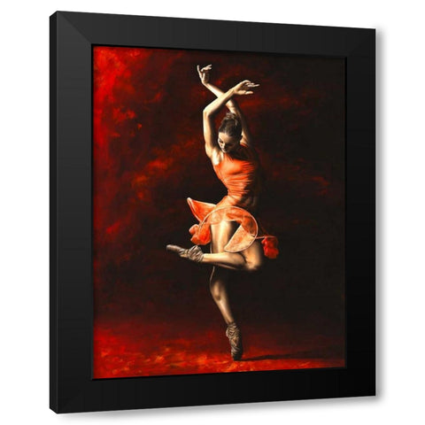 The Passion of Dance Black Modern Wood Framed Art Print by Young, Richard