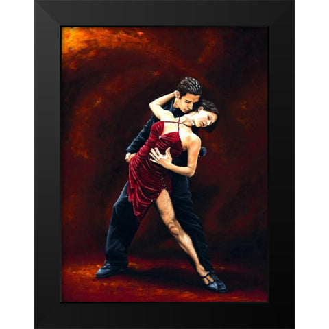 The Passion of Tango Black Modern Wood Framed Art Print by Young, Richard