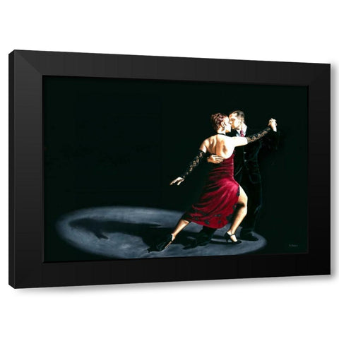 The Rhythm of Tango Black Modern Wood Framed Art Print with Double Matting by Young, Richard