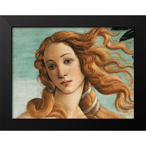 Nascita di Venere Black Modern Wood Framed Art Print by Botticelli, Sandro