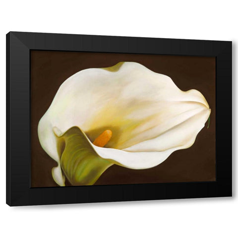 Calla Black Modern Wood Framed Art Print by Biffi, Serena