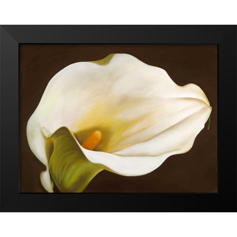 Calla Black Modern Wood Framed Art Print by Biffi, Serena
