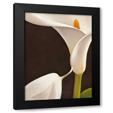 Calla moderna I Black Modern Wood Framed Art Print by Biffi, Serena