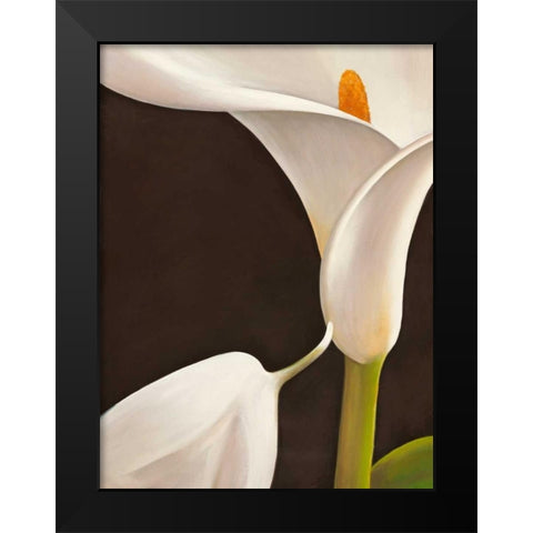 Calla moderna I Black Modern Wood Framed Art Print by Biffi, Serena