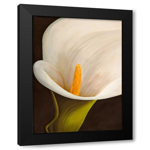 Calla moderna II Black Modern Wood Framed Art Print with Double Matting by Biffi, Serena