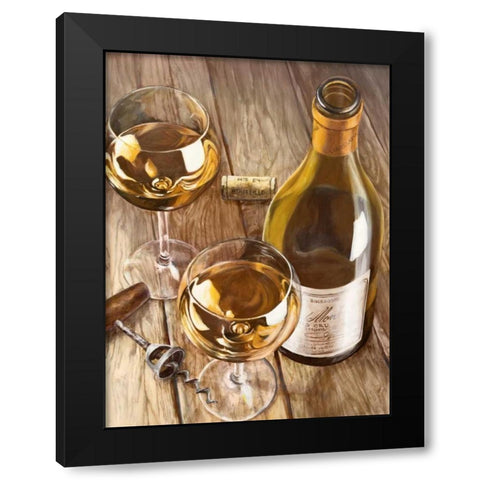 Noblesse francaise Black Modern Wood Framed Art Print by Ferrari, Sandro