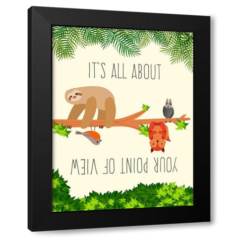 Its All about your Point of View Black Modern Wood Framed Art Print with Double Matting by Hill, Steven