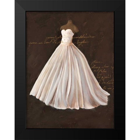 Dressed in White II Black Modern Wood Framed Art Print by Cairoli, Stefano