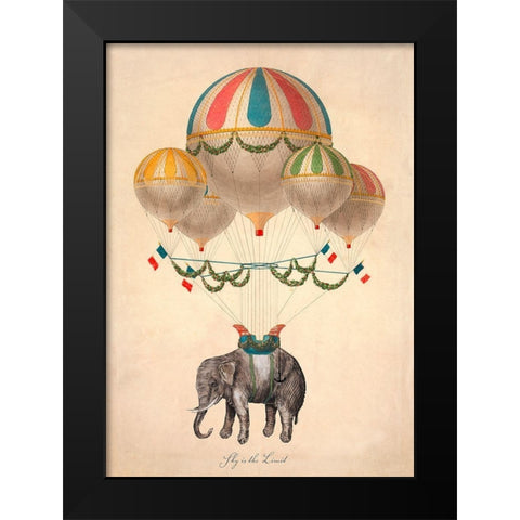 Sky is the Limit Black Modern Wood Framed Art Print by Stef, Lamanche