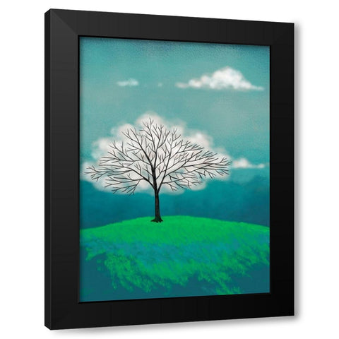 Tree of Clouds Black Modern Wood Framed Art Print with Double Matting by Lamanche, Stef