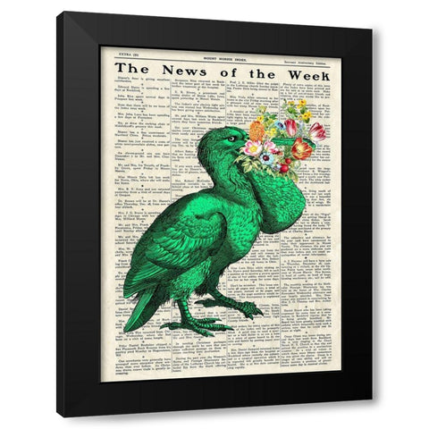 A Pleasant Surprise I Black Modern Wood Framed Art Print with Double Matting by Lamanche, Stef