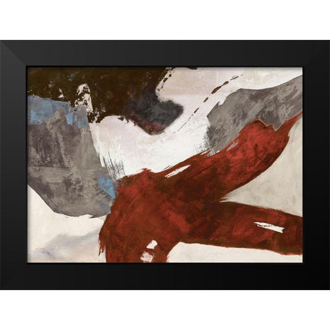 Elevation Black Modern Wood Framed Art Print by Jim, Stone